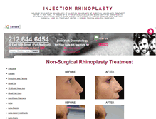 Tablet Screenshot of injectionrhinoplasty.net
